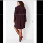 J.Jill  Brown Corduroy Button Front Tunic Dress Sz.L Photo 3