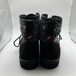 NWOB Larroude Vail Boots Womens 8 Suede Black White Dark Academia Chic City New Photo 4