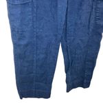 C&C California  blue linen cargo straight leg pants Medium #716 Photo 8