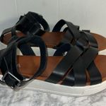 MIA  Black Strap Sandals Ankle Straps Open Toe Casual Photo 0