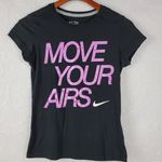 Nike x The Athletic Dept Womens T-shirt Size L Blue Move Your Airs Slim Fit Tee Photo 0