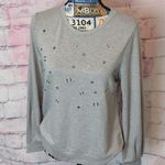 Tresics  luxe gray long sleeve top size large Photo 0