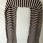 Kate Spade : Striped Black & Blush Pink Scarf- 100% Wool Photo 7
