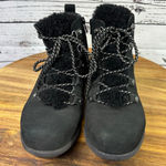 Women's ABEO Valorie Black Leather Ankle Boots & Booties 8N Size 8 Photo 0