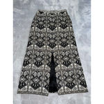 Women's Quilted Black and White Patterned Maxi Skirt Xs Photo 6