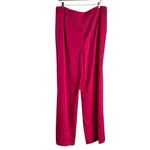 Anne Klein  Pink Wide Leg High Waisted Satin Dress Pants Size 14 Photo 7