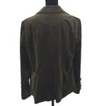 JOH Vintage Double Breasted Velveteen Blazer Jacket Green‎ Size Small Green Photo 5