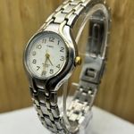 Vintage Ladies Timex Watch Small Gold Silver Gift Her Women Mom Sale Date Photo 0