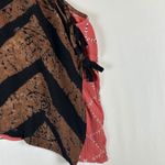 Free People  Reversible‎ Tank Top Brown Black Geometric Sleeveless Boho Festival Photo 4
