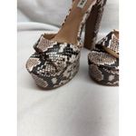 Steve Madden  Women's Snakeskin Platform Ankle‎ Strap Chunky Heel Sandals Shoes Photo 3