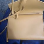 Glass Ladder Co Yellow Leather Crossbody Bag Tech Organizer NWT but FLAWED Photo 1