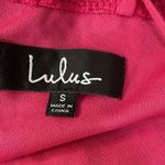 Lulu's Taliah Hot Pink Lace Midi Dress Photo 6