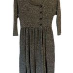 Bohme  Dress Sweater Knit Ribbed Midi Womens Size Medium Heather Gray Mid Sleeve Photo 0