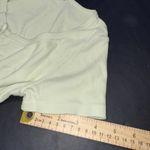 Brandi Melville Green Minimalist Full Button Cotton Crop Short Sleeve Top 0 Photo 9