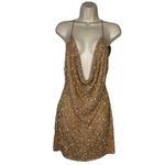 RETROFETE X REVOLVE MICH SEQUIN DRESS NUDE L Size L Photo 5