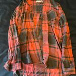 Pink Rose Button Up Flannel Photo 0