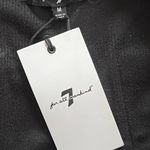 7 For All Mankind black corduroy wideleg pants Size M - 30 inch waist NEW Photo 1