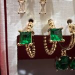 Piper K | Emerald Green Cubic Zirconia Earring Set Photo 4