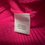 Draper James  Fuschia Button Shoulder Puff Sleeve Sweater XL Photo 4