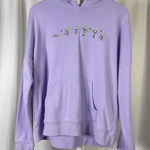 aLab Large Eat Dirt Skate Daisy Flower Graphic Hoodie Sweatshirt Lilac Street Purple Photo 0
