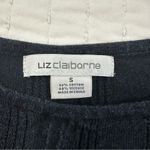 Liz Claiborne  Viscose Blend  Black Wide Sleeve Blouse Photo 8