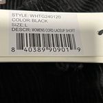 Honor the gift Black corduroy Shorts with Lace Photo 2