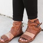 Miz Mooz Leather BOHO Sandals Brown Size 6-6.5 (EU 36) NEW Photo 0