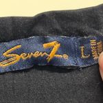 Seven7  Black Graphic Short Sleeve Blouse Photo 3