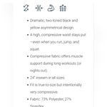 Zyia  Neon Yellow and Black Metallic Light n Tight Hi-Rise 7/8 Leggings 20 Photo 2