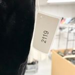 ASOS  Top Women Size Small Long Sleeve Mock Neck Zip Closure Velvet Blouse Black Photo 6