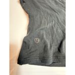 Lululemon ‎ Black Short Sleeve Wrap Yoga Top Athletic Workout Shirt Photo 4