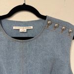 Veronica Beard  Makeba Blue Denim Lace Sleeveless Mini Dress 10 Photo 3