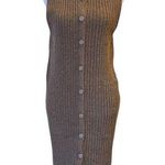 ASOS  Design Knitted Button Down Vest Dress Textured Stitch Womens Size Small Photo 0