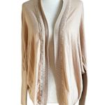 Talbots Tan Knit Pima Cotton Cardigan Women's Sweater Size S/M | 58-20 Photo 0