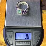 Teal Color Changing African Amethyst Ring Size 7 Silver Photo 9