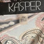 Kasper  multicolored paisley print pleated keyhole top size petite medium Photo 3