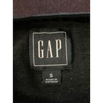Gap Shirt Womens Small Black Puff Sleeve V Neck Button Front Hemp Cotton Top Photo 4