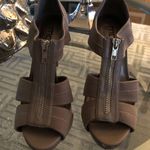 DSW Moda Spana Nude Zip Up Heels Photo 4