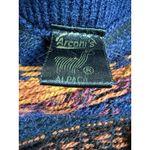 Arconi's Alpaca Wool Blend Cardigan Sweater Aztec Southwestern Style Size M Blue Size M Photo 1