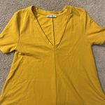 ZARA Good condition Trafaluc v-neck short sleeve gold swing dress size small Photo 1