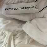 Faithfull the Brand  Francesca Midi Dress Plain White Women’s Sz XS Photo 4