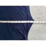 Michael Kors  Crewneck Sleeveless Side Ruched Asymmetric Dress Navy Blue SizeP/M Photo 8