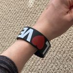 I Love Dogs Throwback Y2K Thick Plastic Wristband Bracelet Indie Sleaze 2010 Black Photo 3