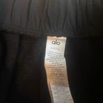 Alo Yoga   French terry shorts size S black 2.5" inseam side zipper pockets EUC Photo 2