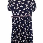 Few Moda Revolve NWT Floral Belted Knee-Length Dress Blue Size S Photo 8