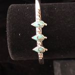 Handmade Native American Turquoise Cuff Bracelet 925 Silver Jewelry Photo 2