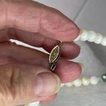 Mother of Pearl , Jade, Crystal necklace. White Photo 3