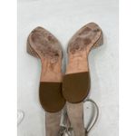 Brian Atwood Sandal Ankle Strap Flats 8 38.5 Leather Pointed Toe Shoes Cutout Photo 8