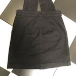 Maje Ritana Pinafore Jumper Skirt Skirtalls Strap-Detail Black Denim Overalls M Photo 11