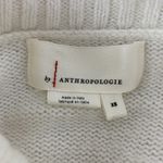 Anthropologie  White Long Sleeve Cropped Oversized Turtleneck Sweater XS Photo 2